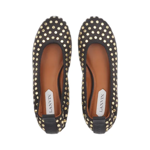 The Studded Ballerina Flats