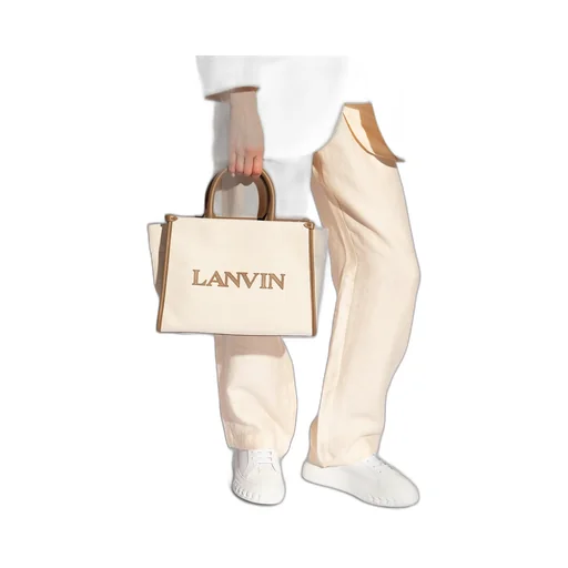 Logo Patch Shopping Bag