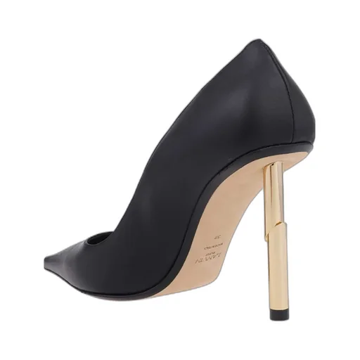 High Sculpted Heel Pointed-Toe Pumps