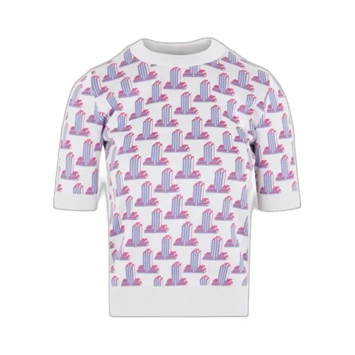 Pattern Knitted T-Shirt