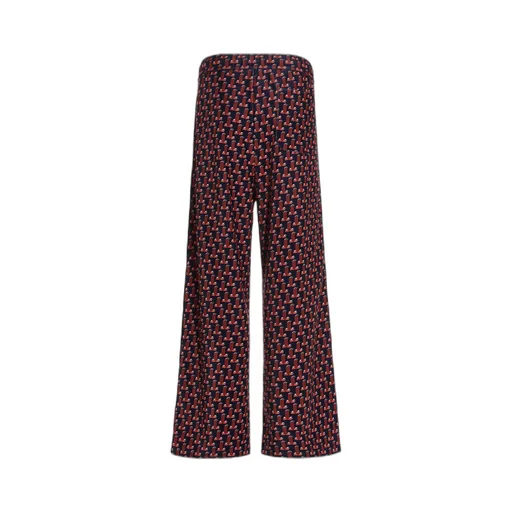 Logo Pattern Straight Casual Pants