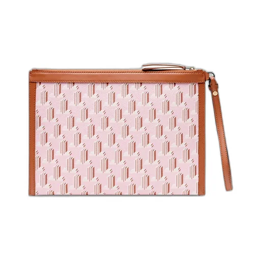 Monogram-Print Clutch