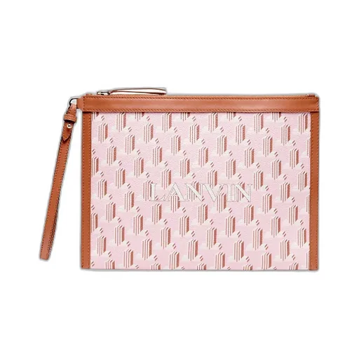 Monogram-Print Clutch