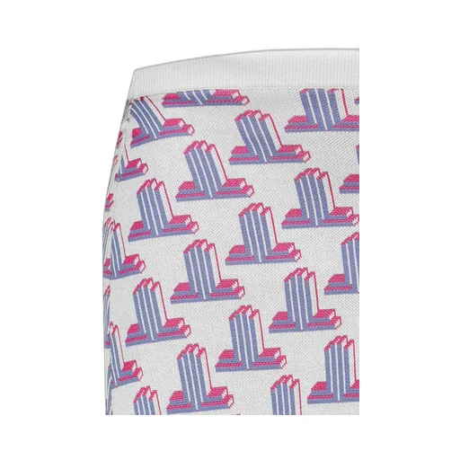 Geometric-Monogram Knitted Mini Skirt