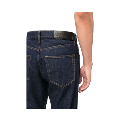 Logo Patch Mid-Rise Jeans