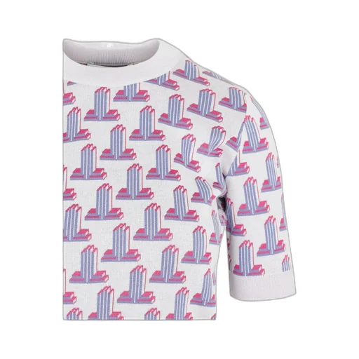 Pattern Knitted T-Shirt
