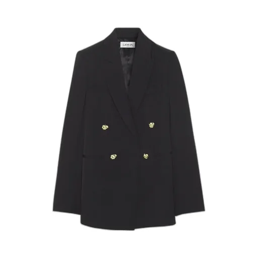 Button Embellished Tailored Blazer
