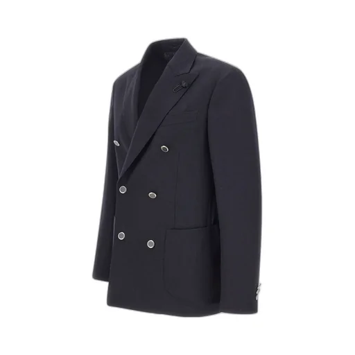 Herringbone Double-Breasted Jacket