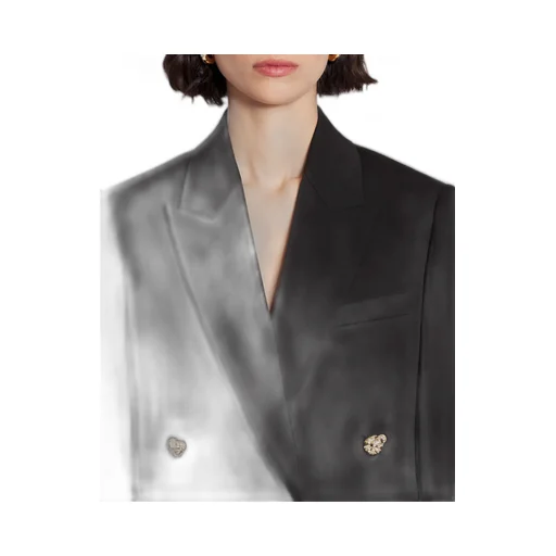 Button Embellished Tailored Blazer