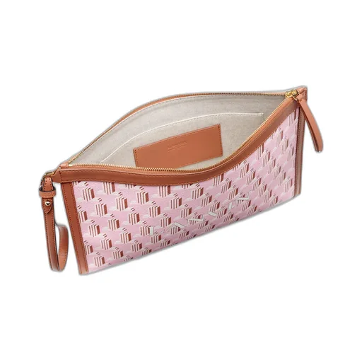 Monogram-Print Clutch
