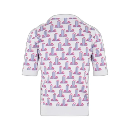 Pattern Knitted T-Shirt
