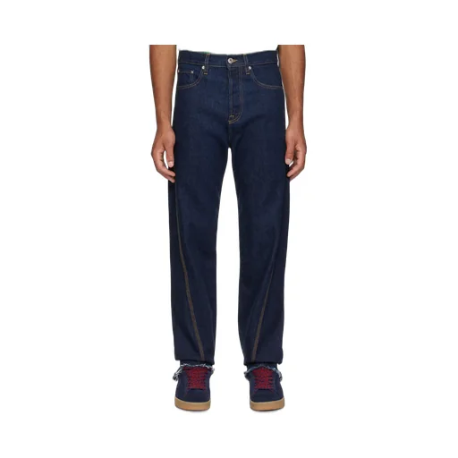 Logo Patch Mid-Rise Jeans