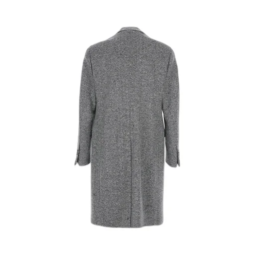 Herringbone Button-Up Coat