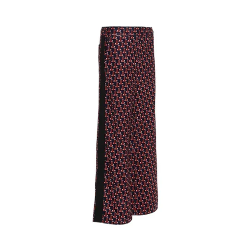 Logo Pattern Straight Casual Pants