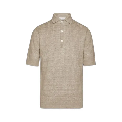 Textured Knit Polo Shirt