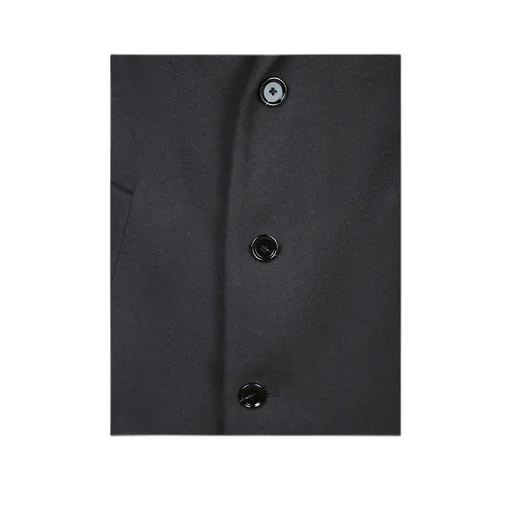 Three-Button Notched Lapel Coat