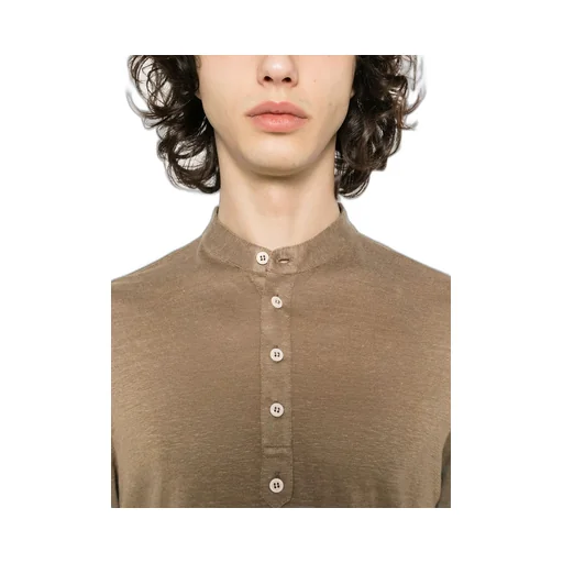 Short Sleeved Mock-Neck T-Shirt