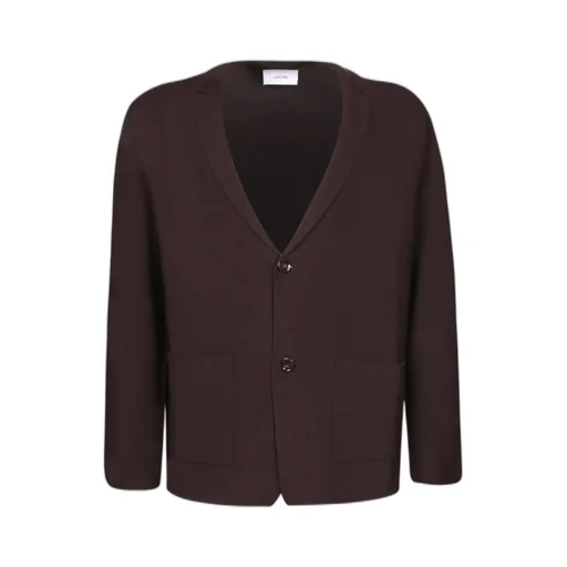 Notched-Lapels Knitted Cardigan