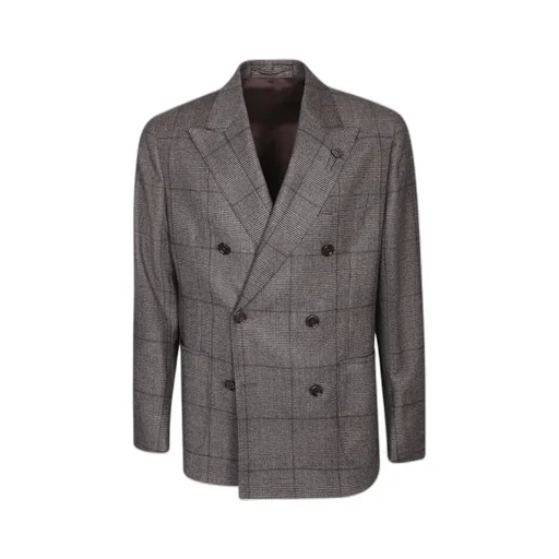Two-Piece Checked Tailored Suit