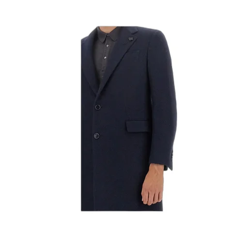 Long-Sleeved Button-Up Coat