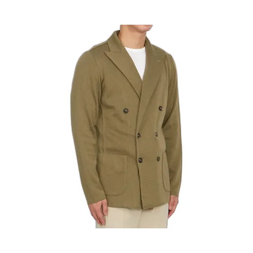 Double-Breasted Cotton Blazer