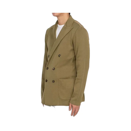 Double-Breasted Cotton Blazer