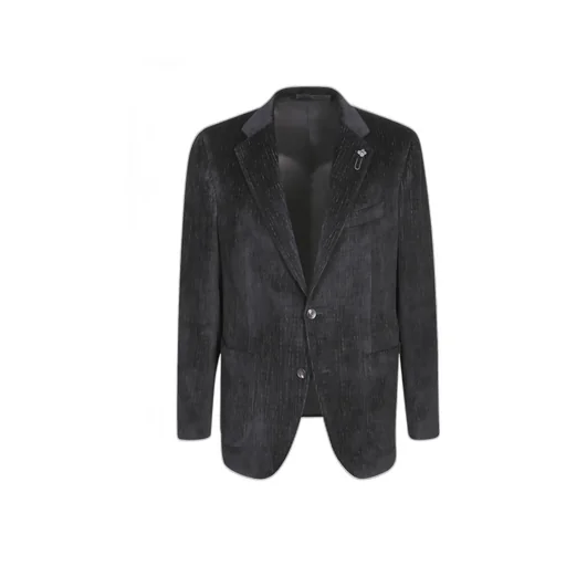 Brooch-Detail Single-Breasted Jacket