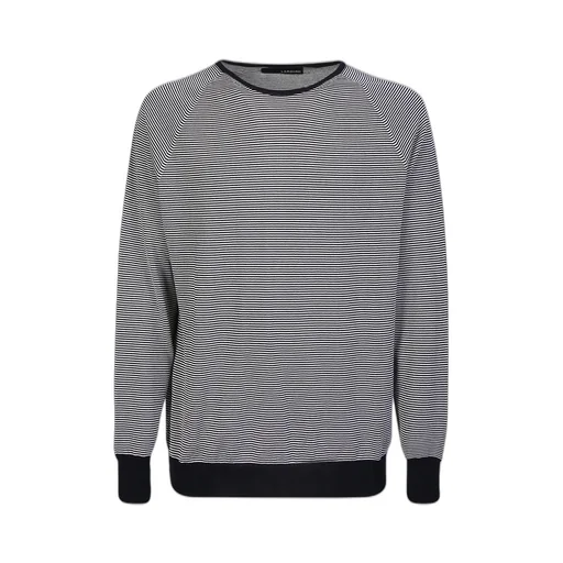 Horizontal-Striped Long Sleeved Jumper