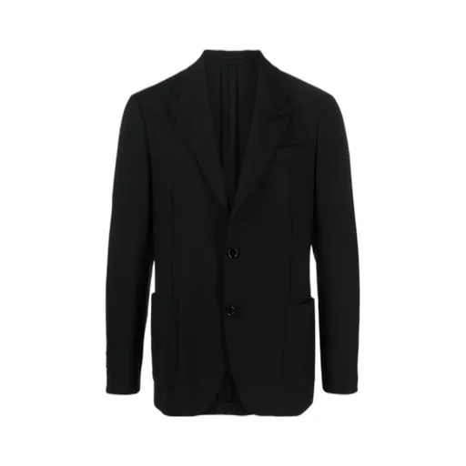 Notched Lapel Single-Breasted Blazer