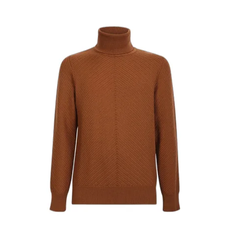 Turtleneck Long-Sleeved Knit Jumper