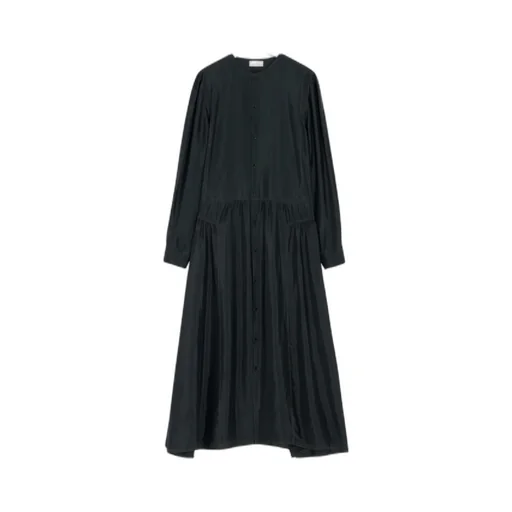 Long Sleeve Gathered Maxi Dress