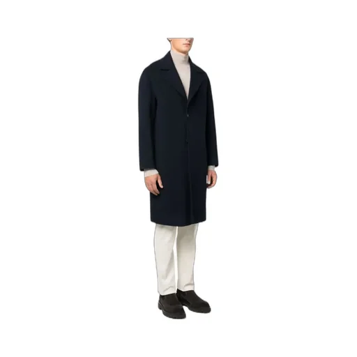 Single-Breasted Wool-Blend Coat