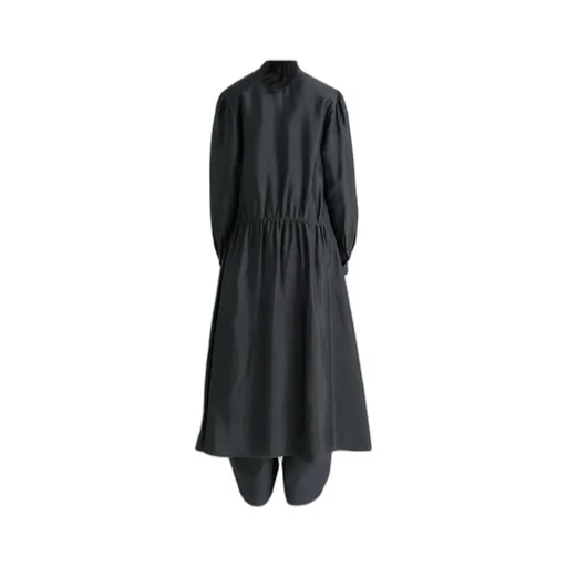 Long Sleeve Gathered Maxi Dress