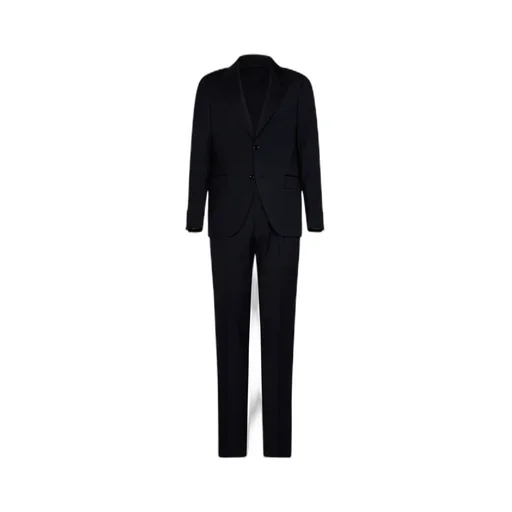 Single-Breasted Two-Piece Wool Suit