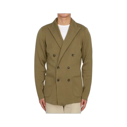 Double-Breasted Cotton Blazer