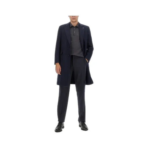 Long-Sleeved Button-Up Coat