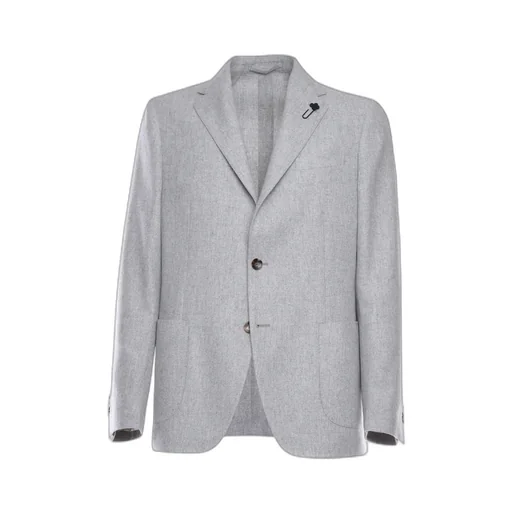 Brooch-Detail Single-Breasted Blazer