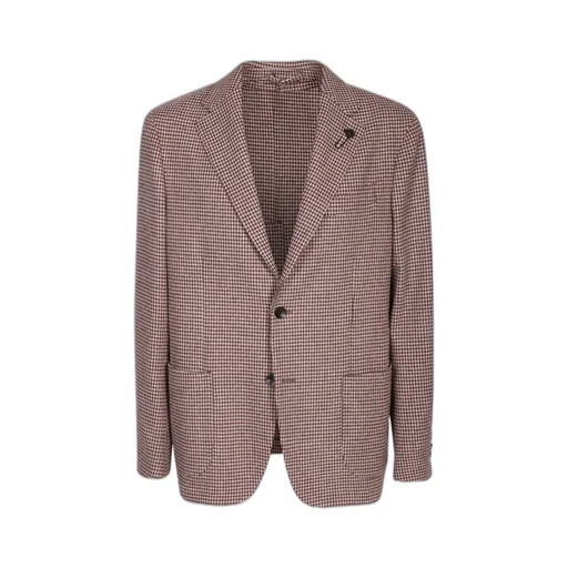 Single-Breasted Checked Blazer