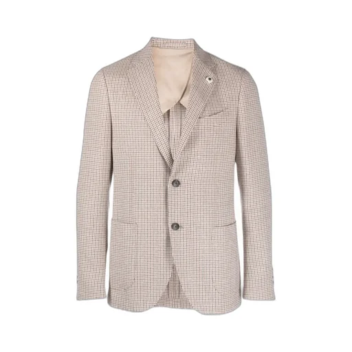 Houndstooth-Pattern Blazer