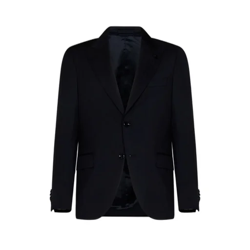 Single-Breasted Two-Piece Wool Suit