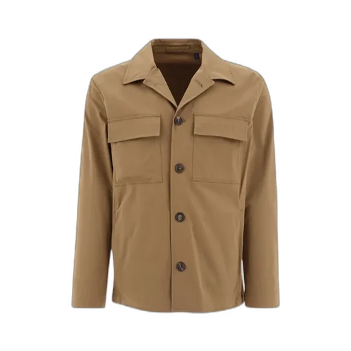 Breast-Pockets Detail Overshirt Jacket