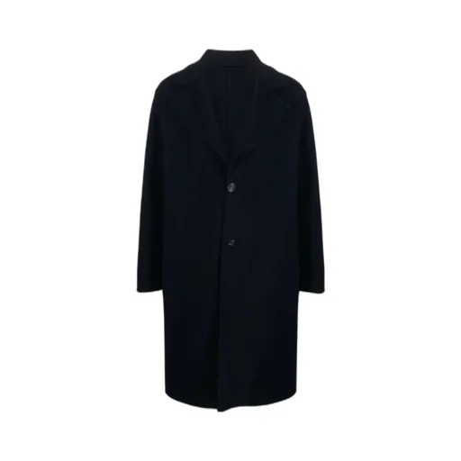 Single-Breasted Wool-Blend Coat