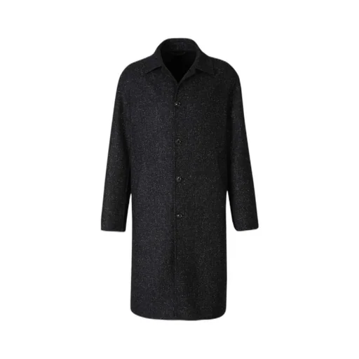 Single-Breasted Knitted Coat