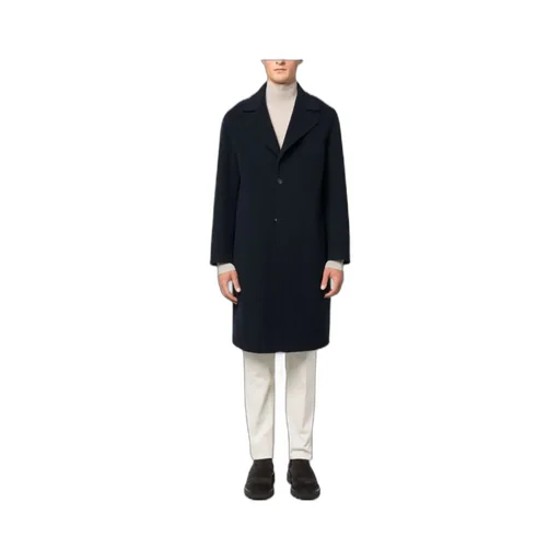 Single-Breasted Wool-Blend Coat