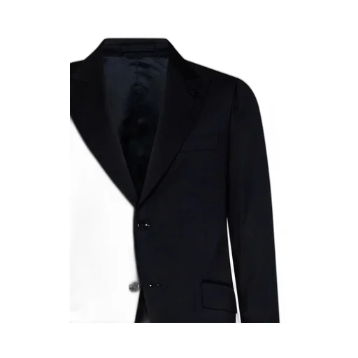 Single-Breasted Two-Piece Wool Suit
