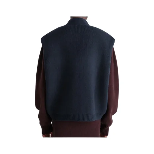 Patch-Pocket V-Neck Cardigan