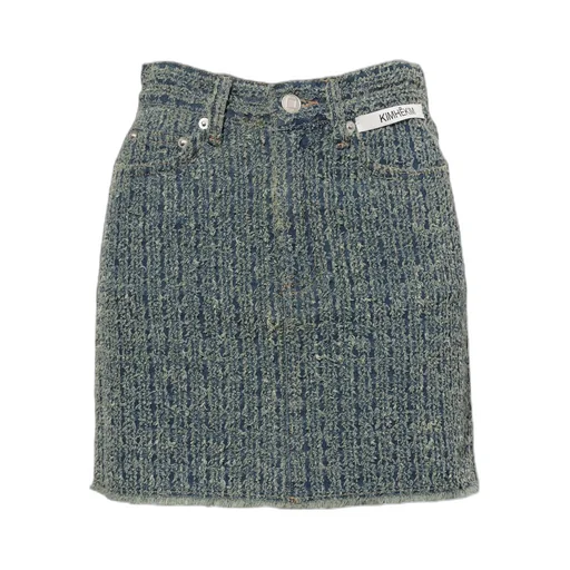 Denim Tweed Skirt