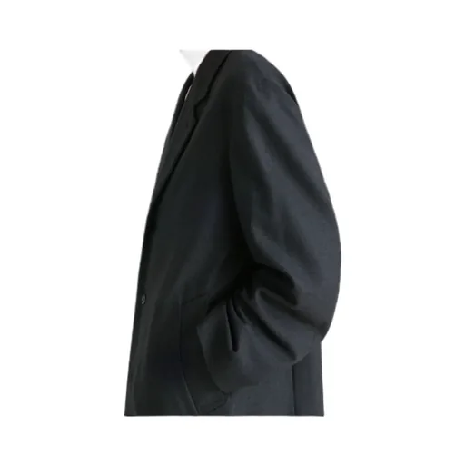 Single-Breasted Long-Sleeved Coat