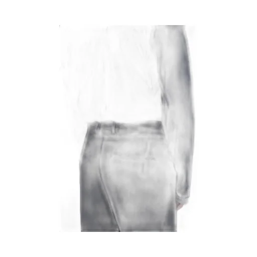 Contrast-Stitching Straight-Leg Pants