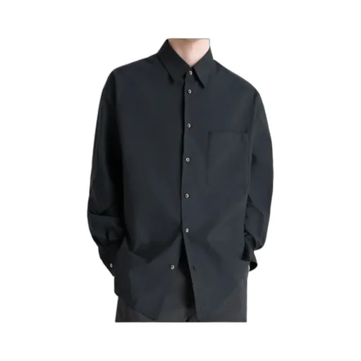 Long-Sleeved Button-Up Shirt